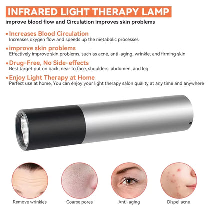 Red Light Therapy Lamp - Scar Removal & Skin Care Flashlight