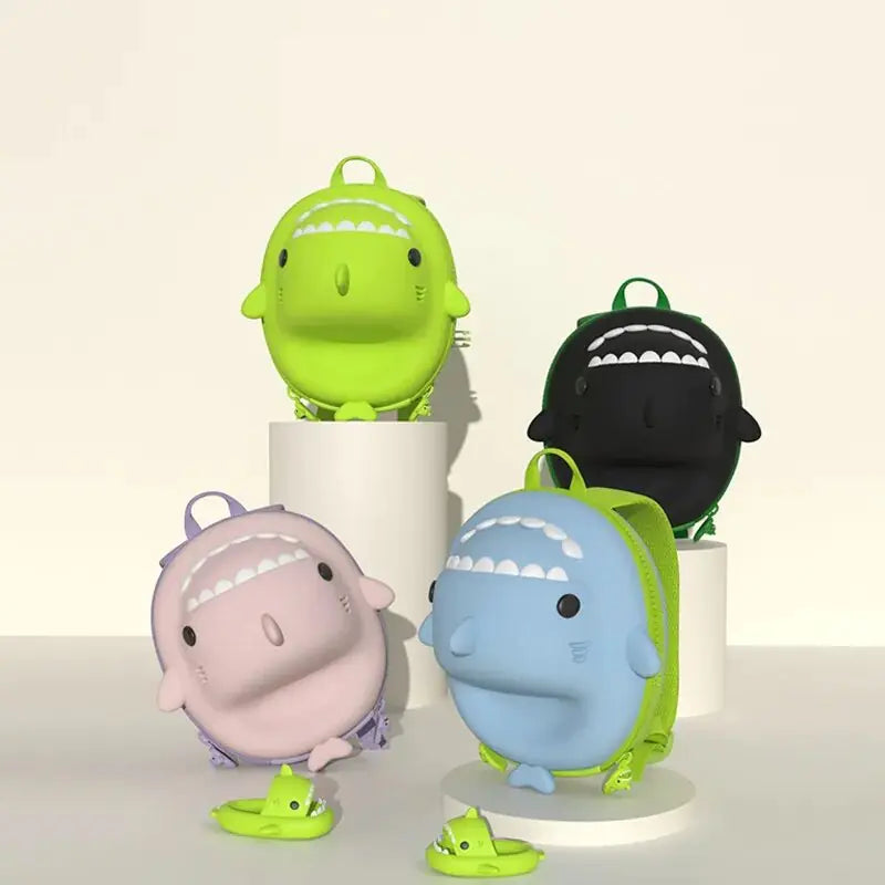 3D Shark Toddler Kindergarten School Bags